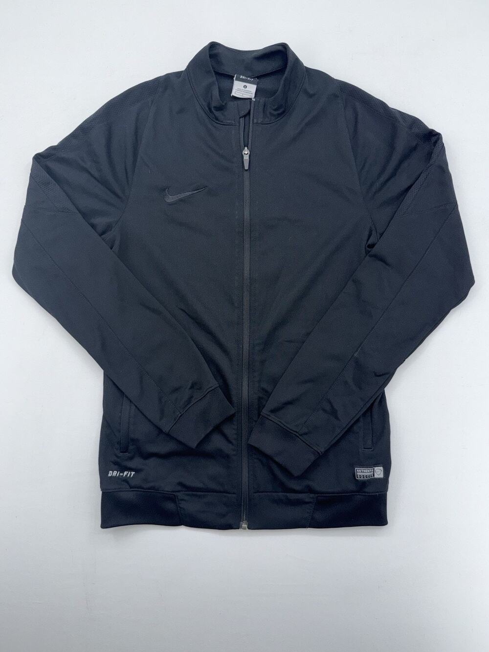 Men's Nike Soccer It Dri Fit Knit Black Jacket 688380 011 Size Small